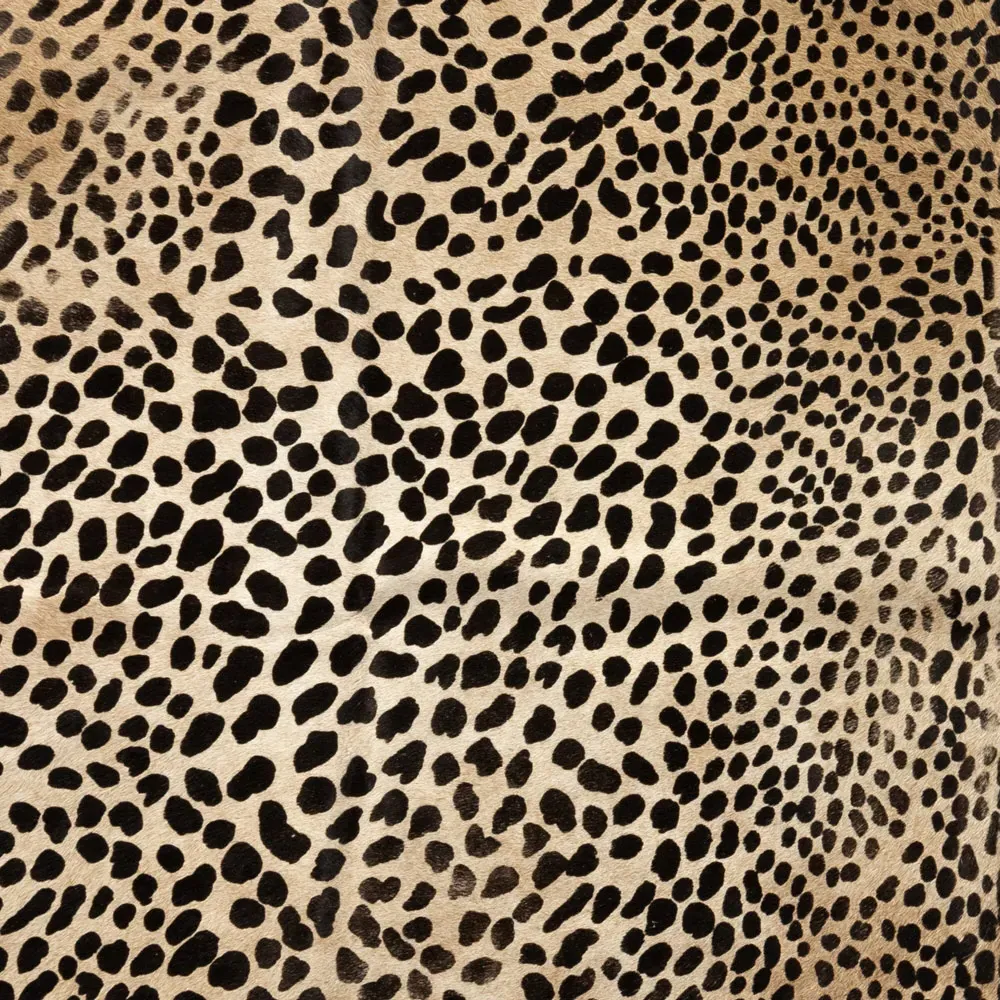 Janet 5x7 Leopard Print Hide Rug - Brown, Cowhide