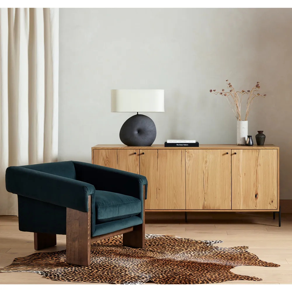 Janet 5x7 Leopard Print Hide Rug - Brown, Cowhide