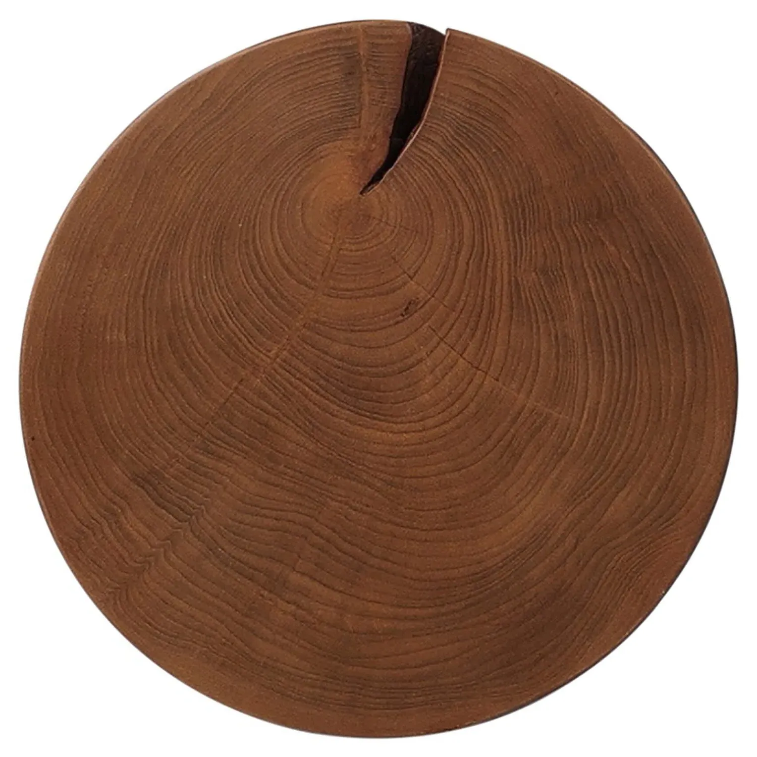 Janey Round Outdoor Side Table - Natural, Teak