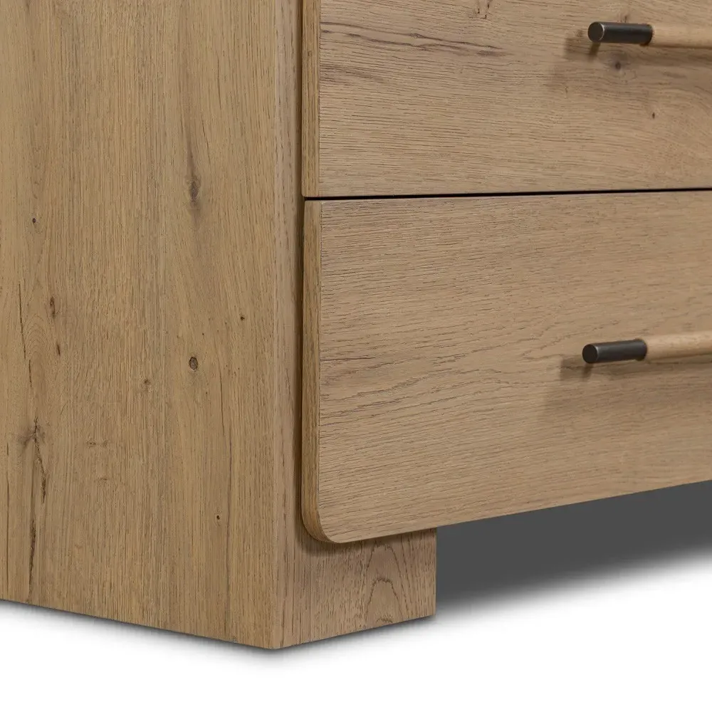Janice Double Dresser - Brown, Oak