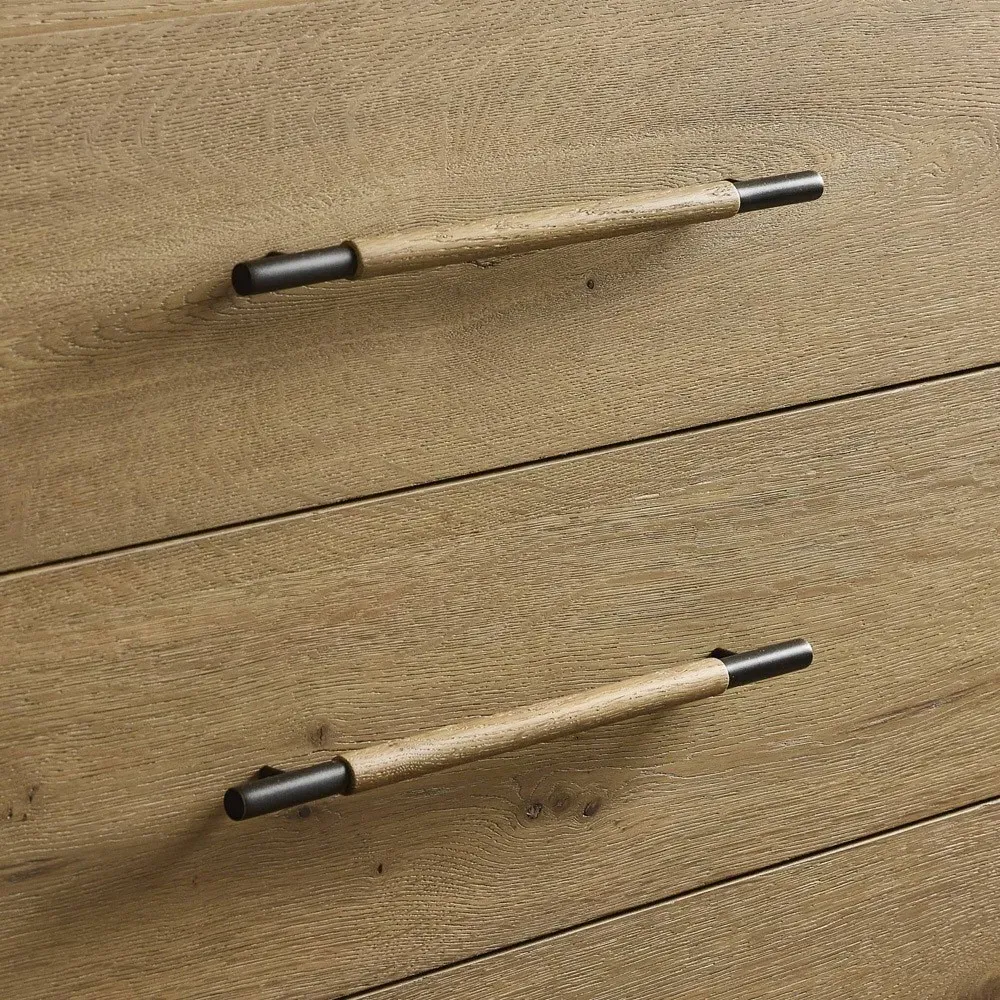 Janice Double Dresser - Brown, Oak