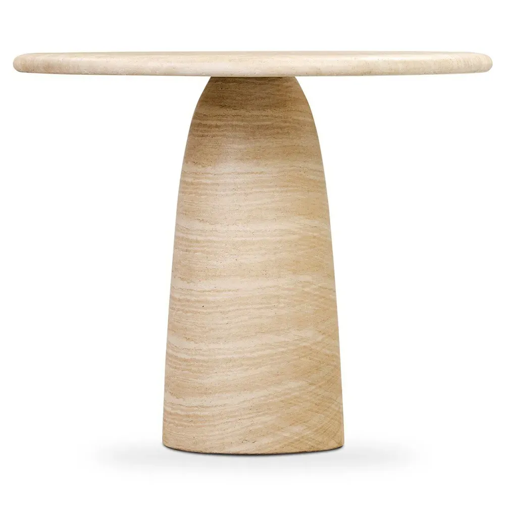 Janice Round Outdoor Bistro Table - Sand, Concrete