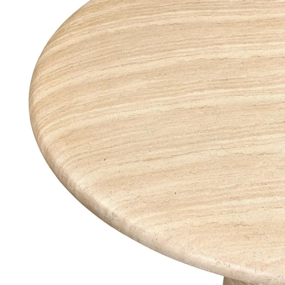 Janice Round Outdoor Bistro Table - Sand, Concrete