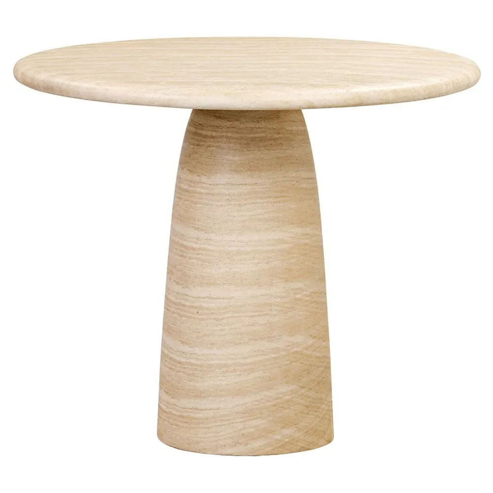 Janice Round Outdoor Bistro Table - Sand, Concrete image