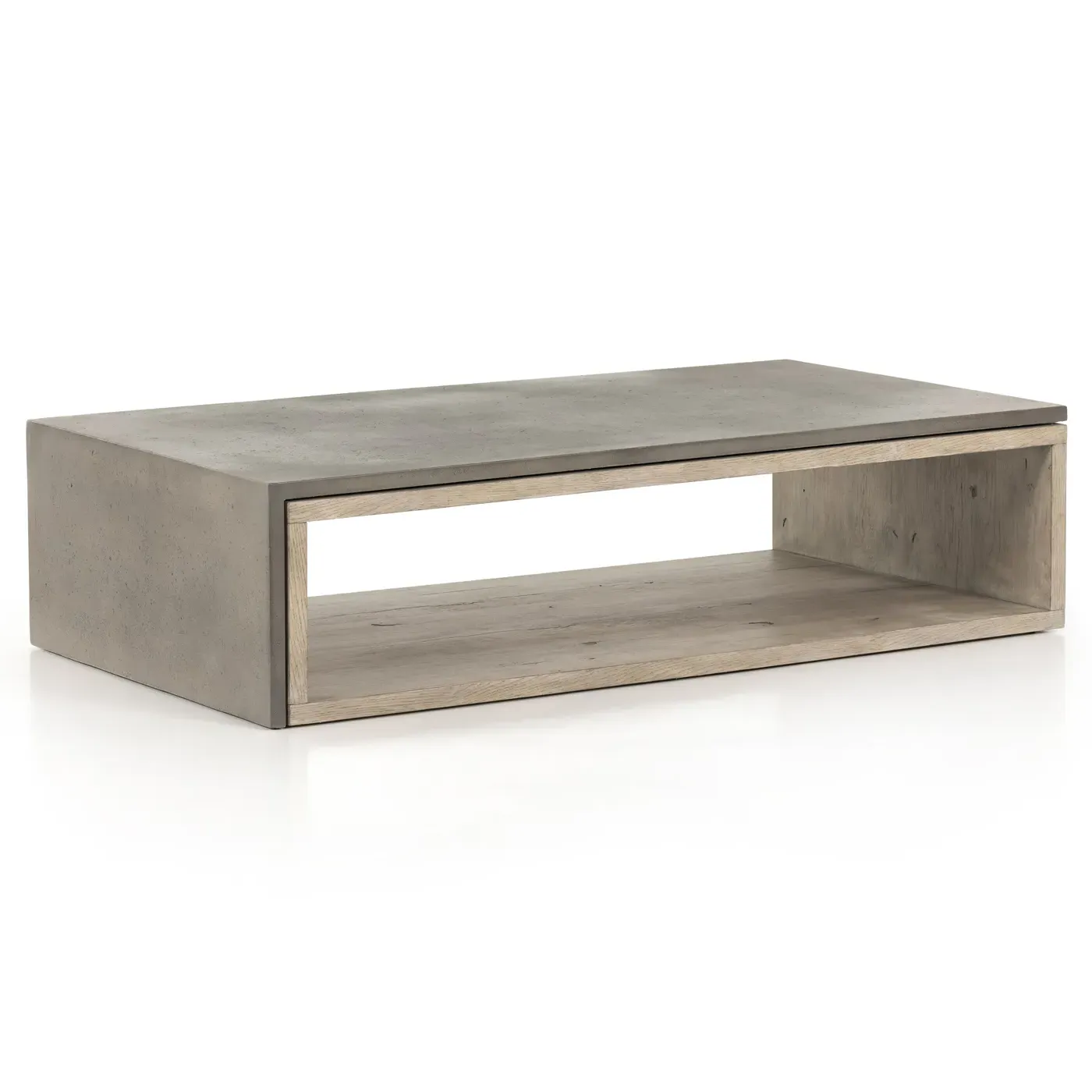 Jasper Rectangular Coffee Table - Grey, Faux Concrete