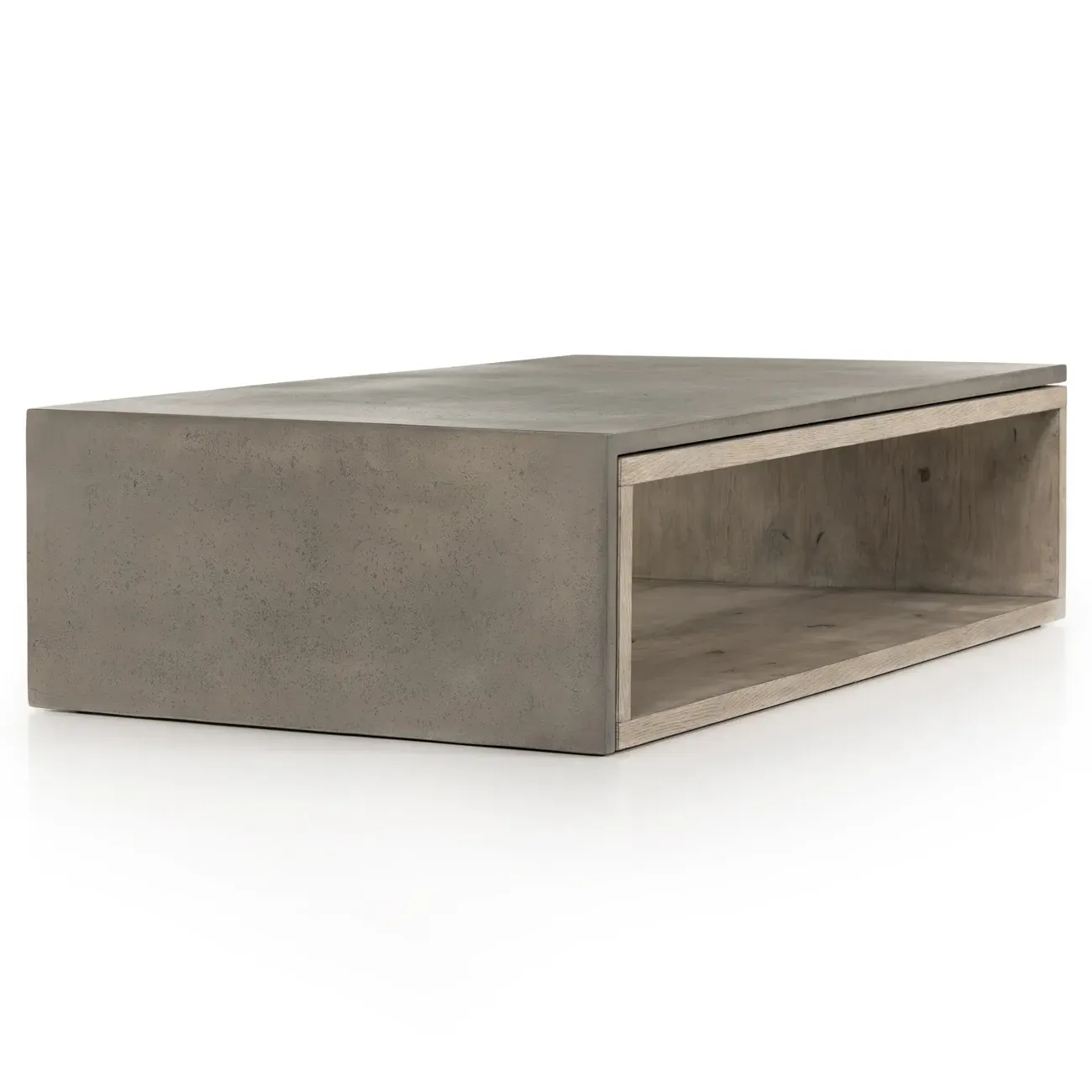 Jasper Rectangular Coffee Table - Grey, Faux Concrete