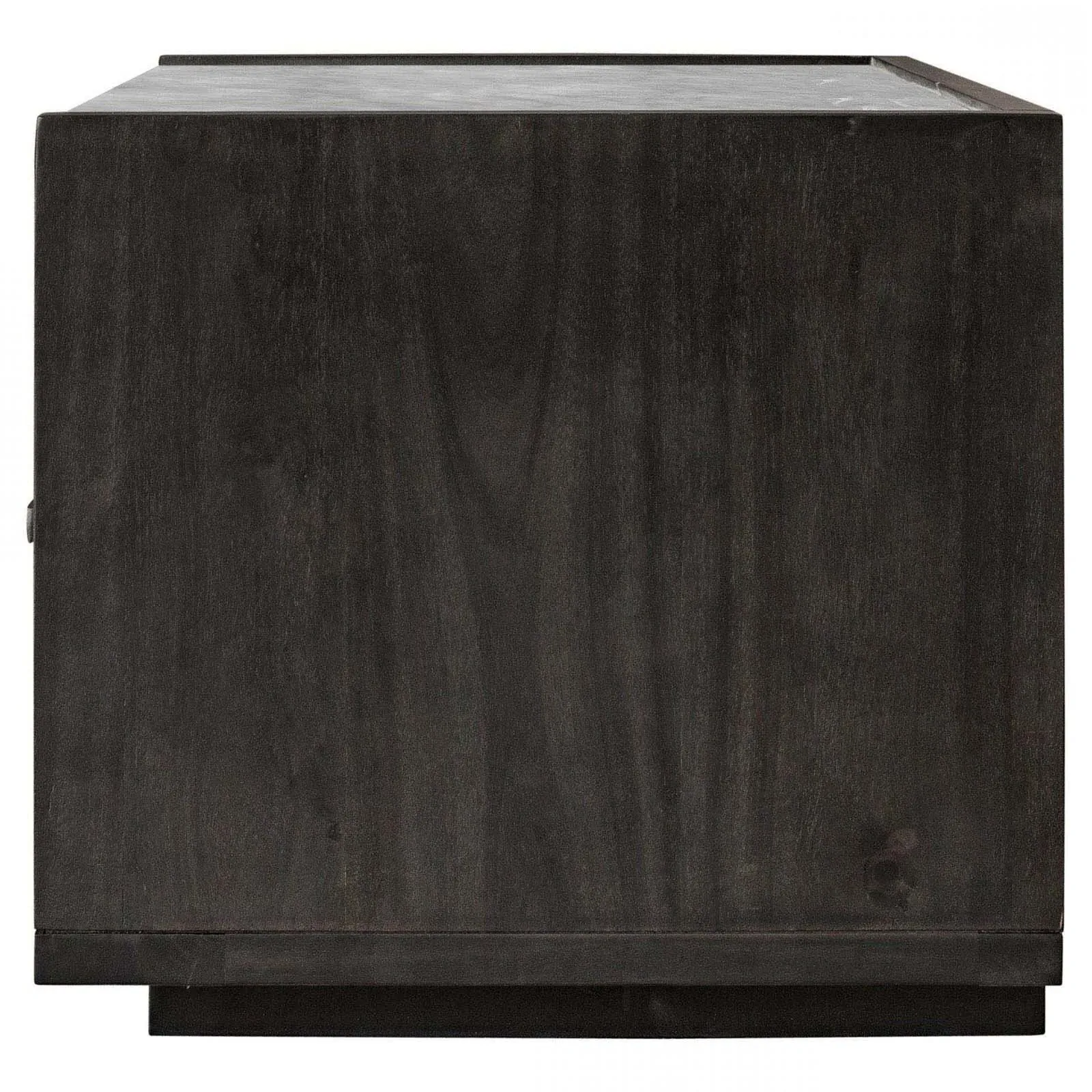 Javion 2 Drawer Nightstand - Black, Acacia Wood