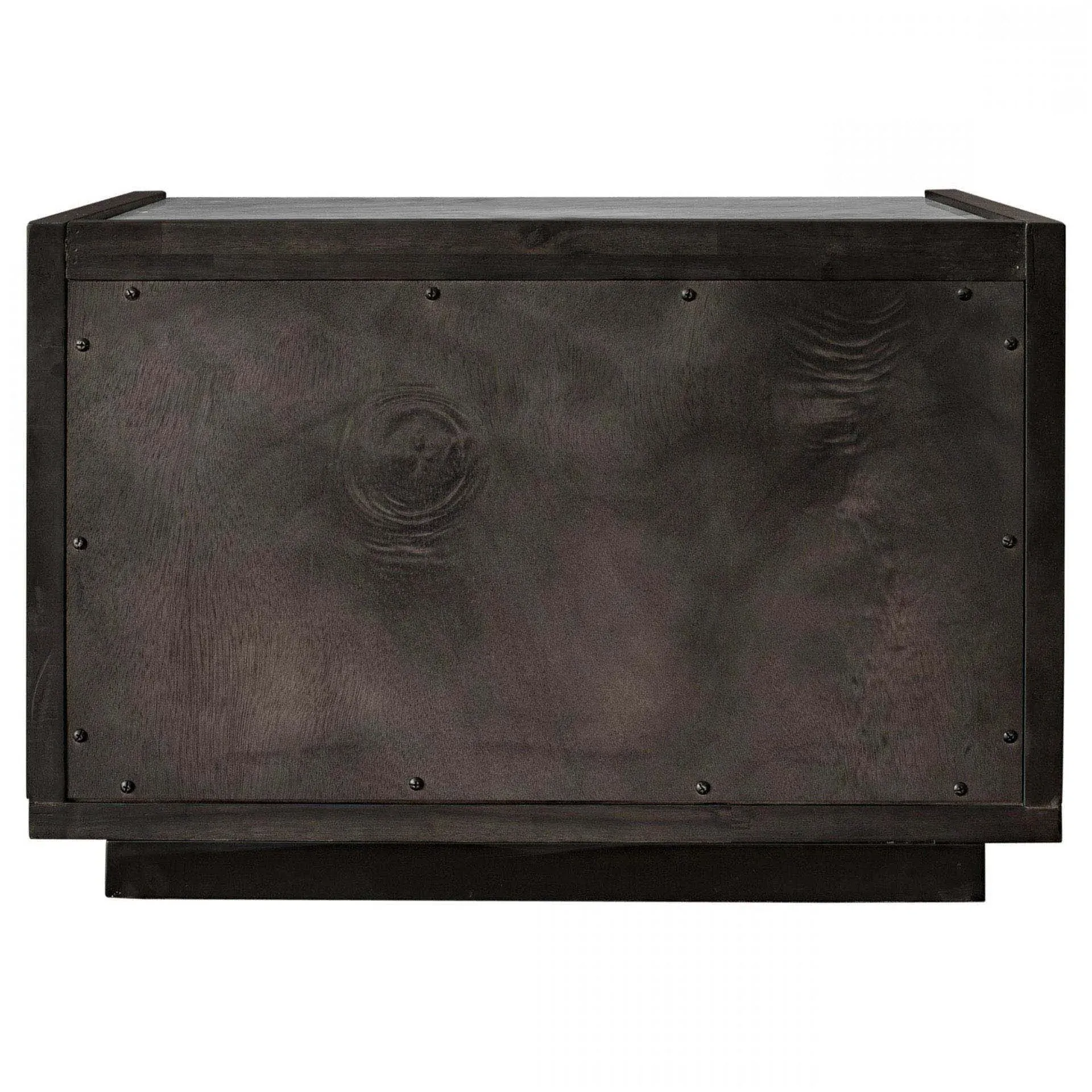 Javion 2 Drawer Nightstand - Black, Acacia Wood