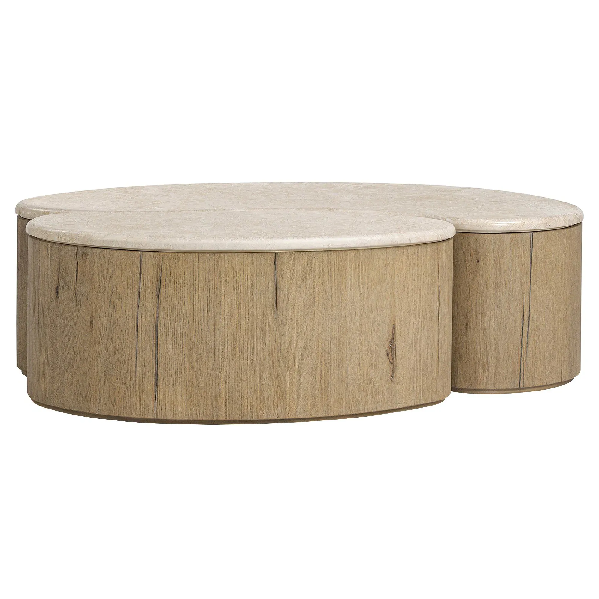 Jaxton Nesting Coffee Tables - Beige, Marble