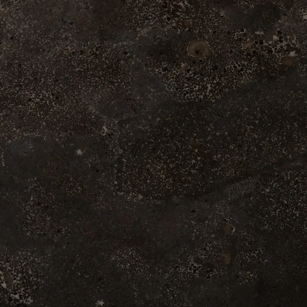 Jaxton Round Drum End Table - Black, Bluestone