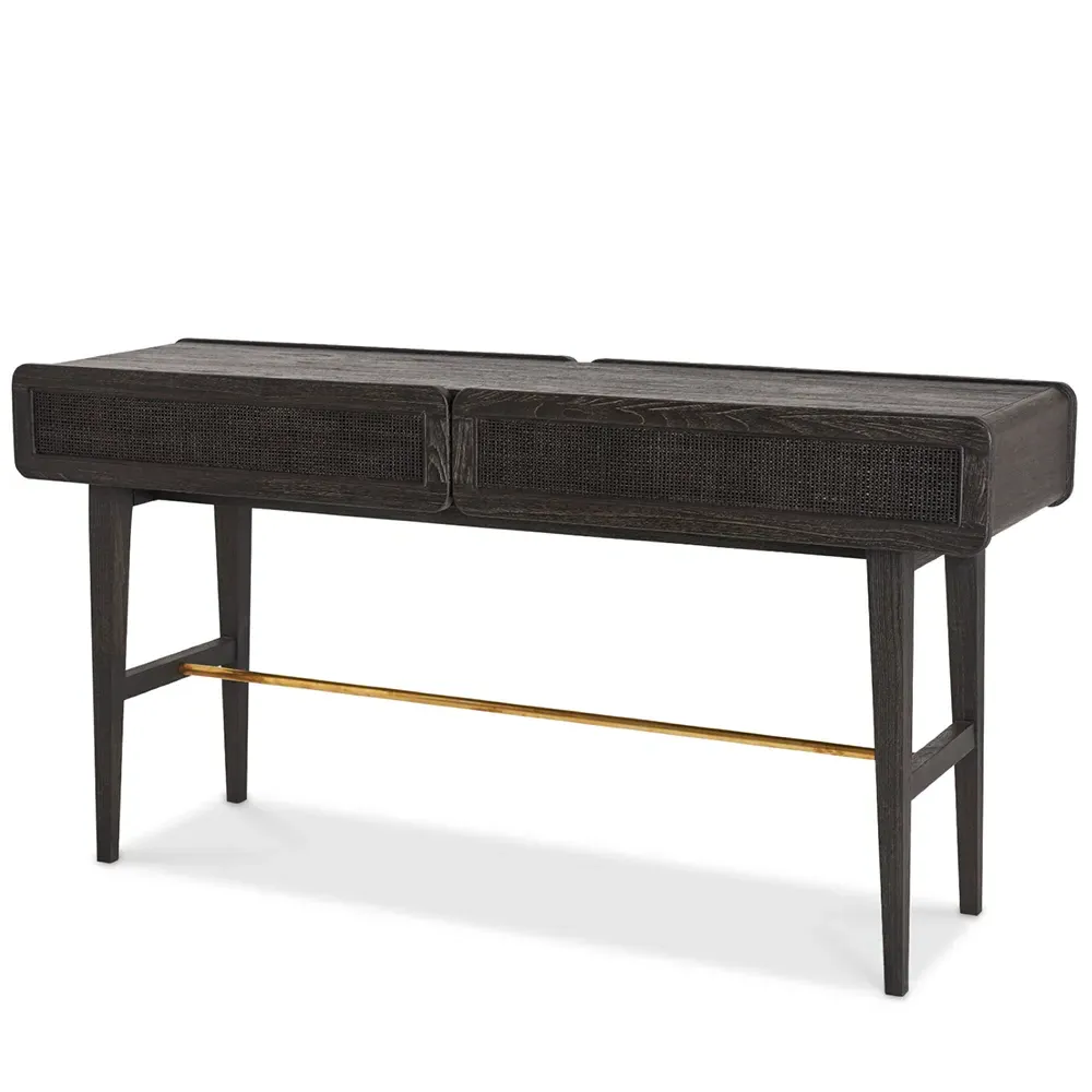 Jay Console Table - Black, Teak