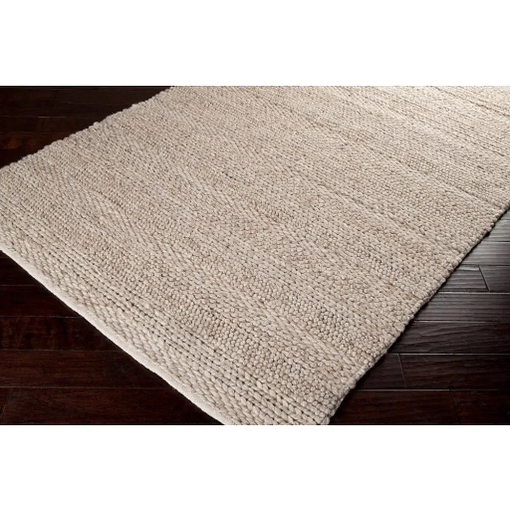Jay Solid Rug - Khaki, Wool