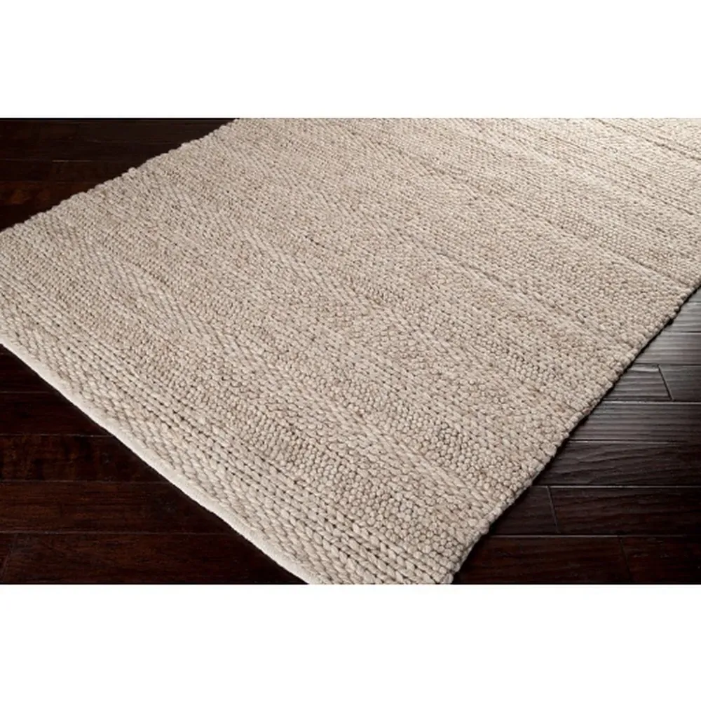 Jay Solid Rug Sample - Khaki, Wool