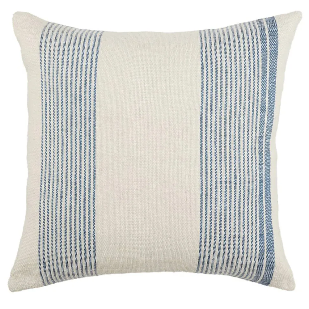 Jedidiah Striped Throw Pillow - Blue, PET Yarn image