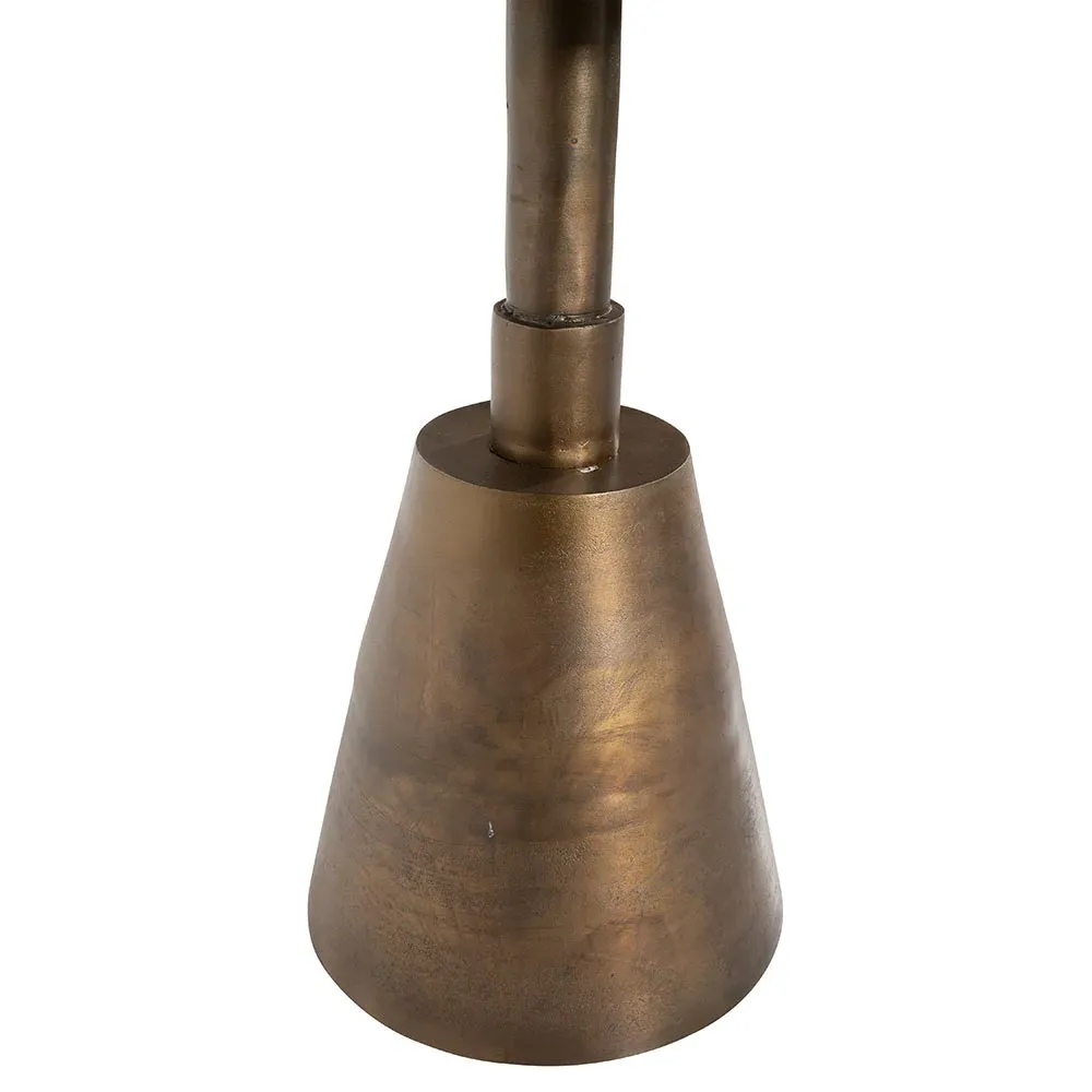 Jeffrey Round Bistro Table - Brown, Aluminum