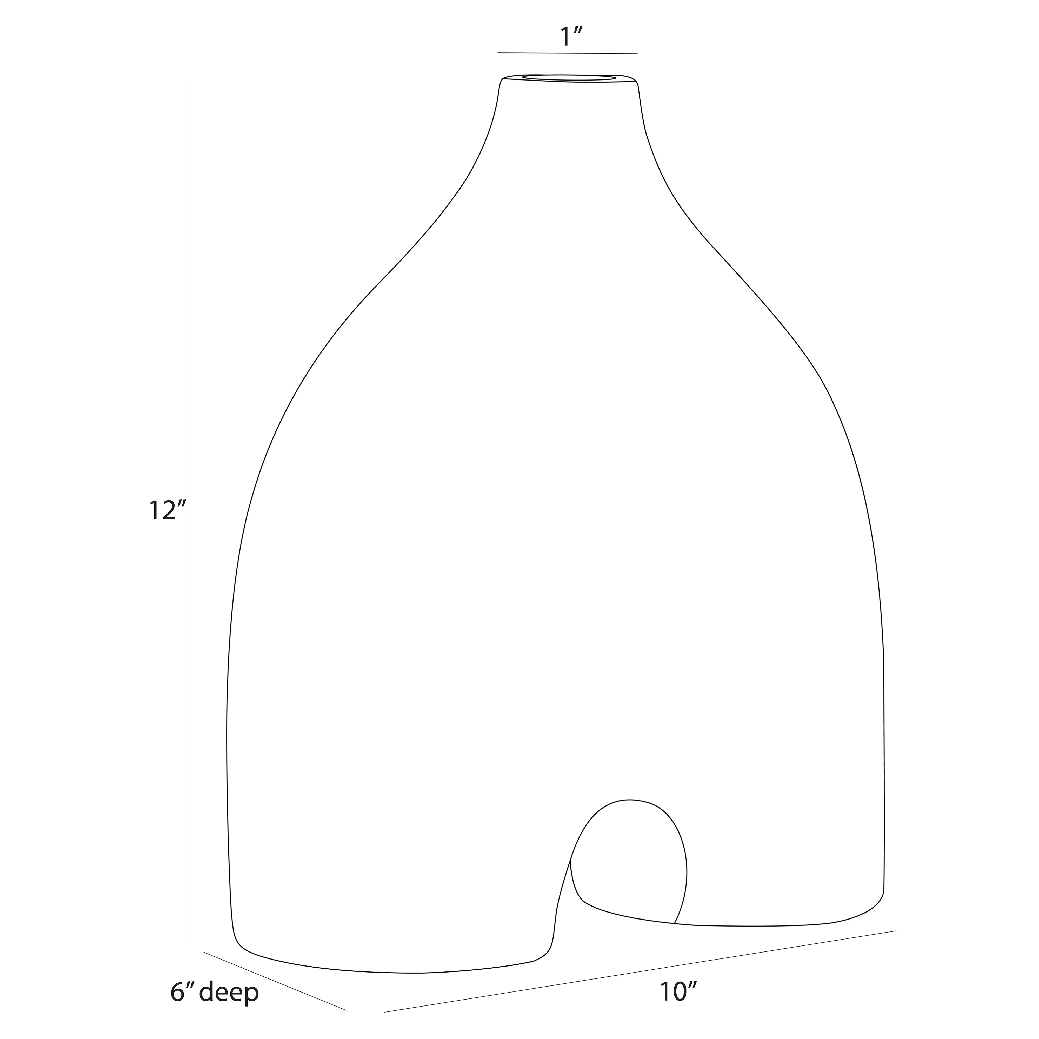 Jeffrey Terracotta Sculpture - Matte Charcoal