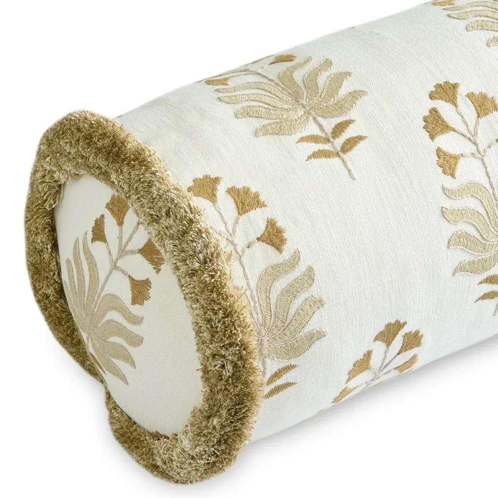 Jemma Bolster Pillow - Flax, Cotton