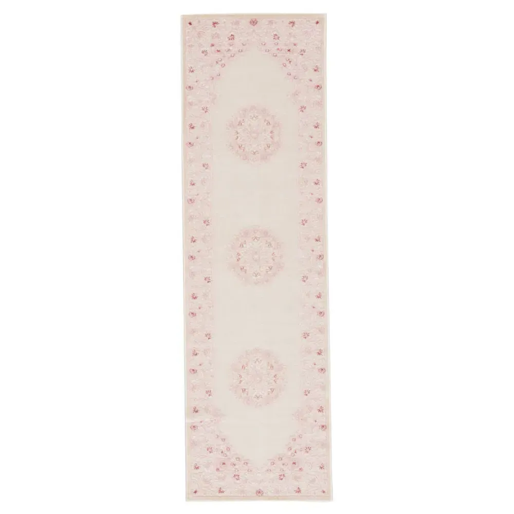 Jemma Floral Patterned Rug - Pink image