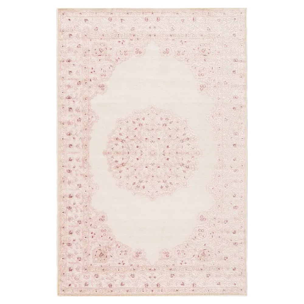 Jemma Floral Patterned Rug - Pink