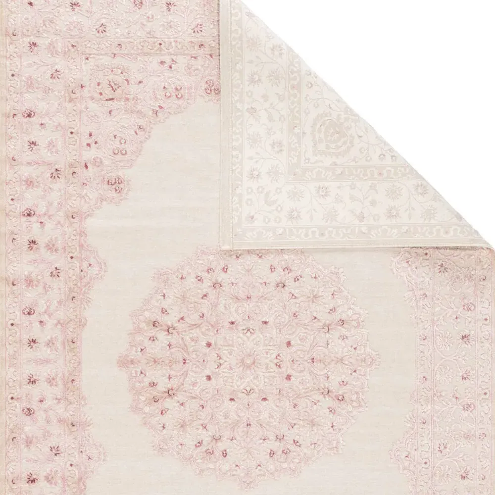 Jemma Floral Patterned Rug - Pink
