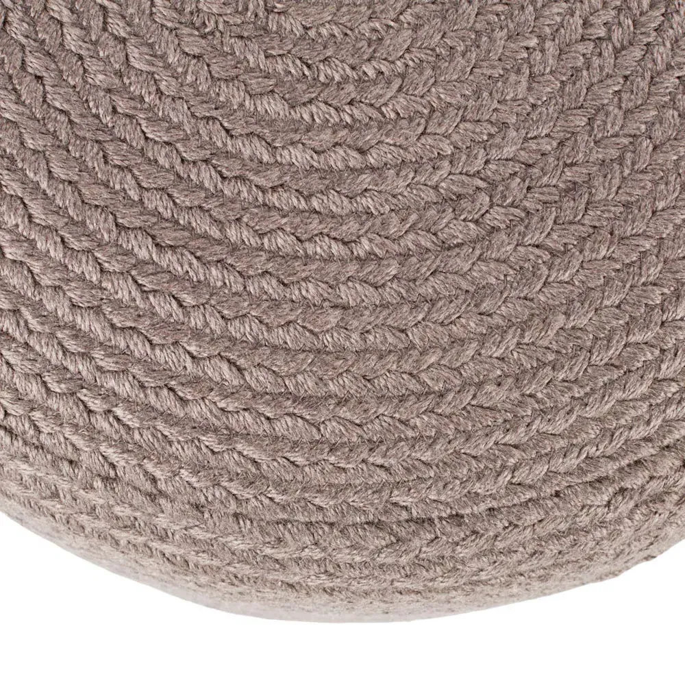 Jenna Round Outdoor Pouf - Light Grey