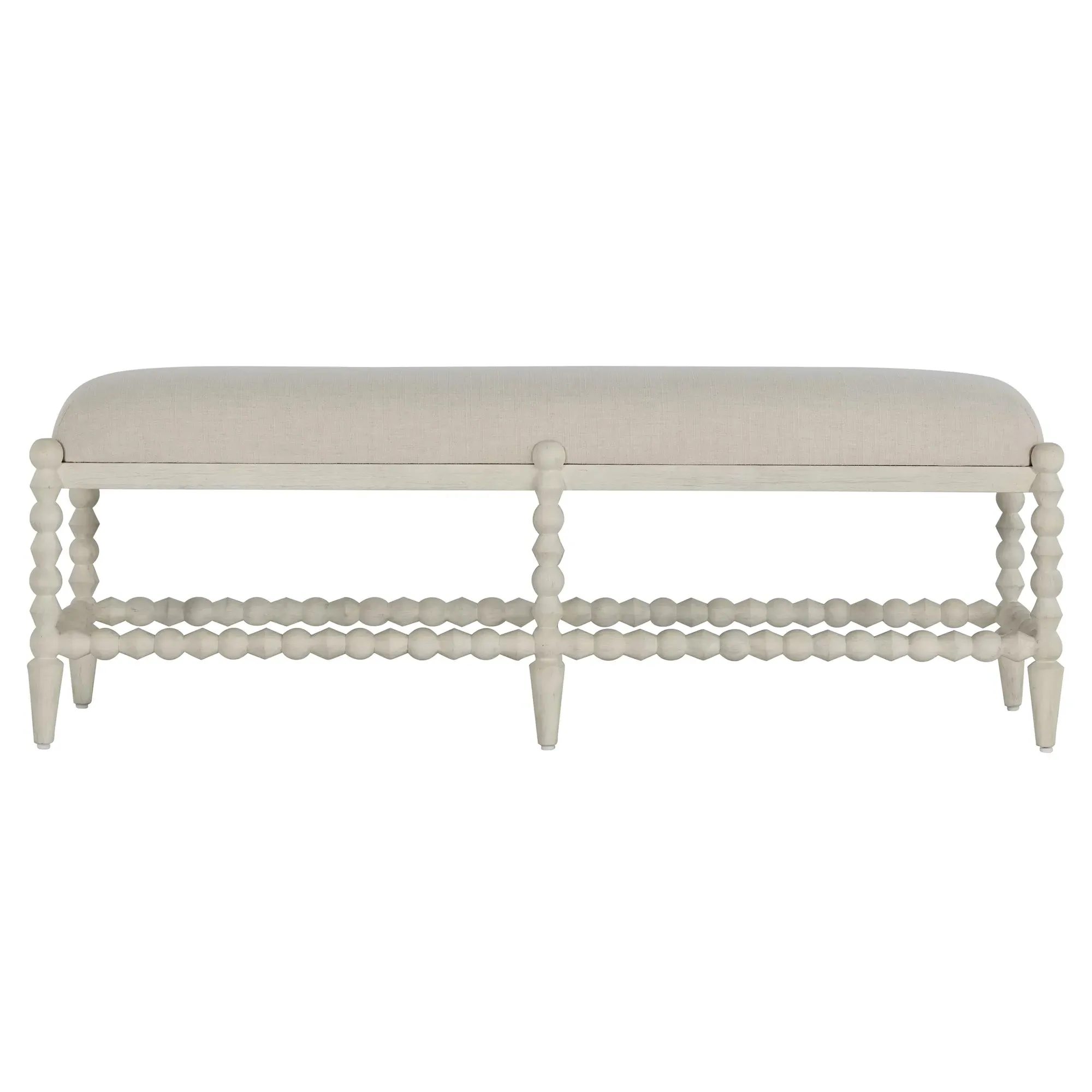 Jennifer Bobbin Bedroom Bench - Cream, Mahogany image