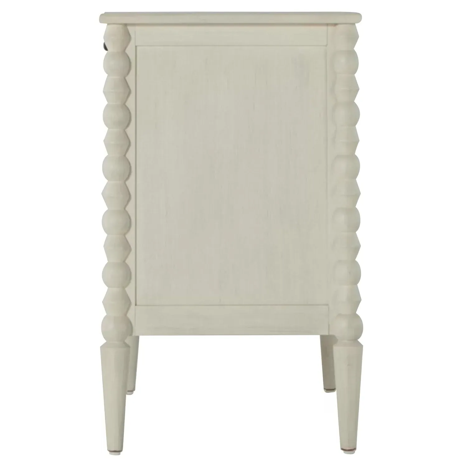 Jennifer Wood Chest - Cream, Mahogany