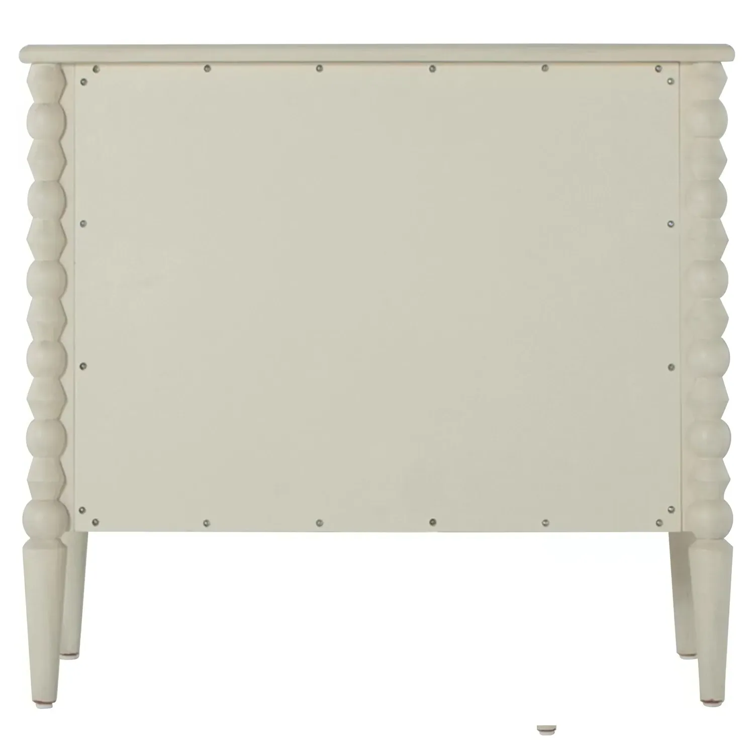 Jennifer Wood Chest - Cream, Mahogany