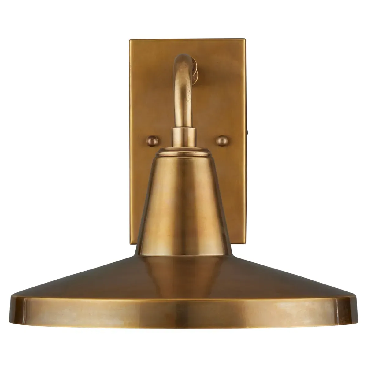 Jensen Outdoor Armed Wall Sconce - Antique Brass