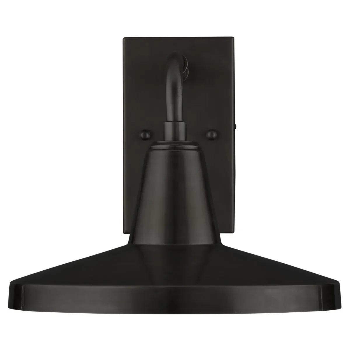 Jensen Outdoor Armed Wall Sconce - Matte Black