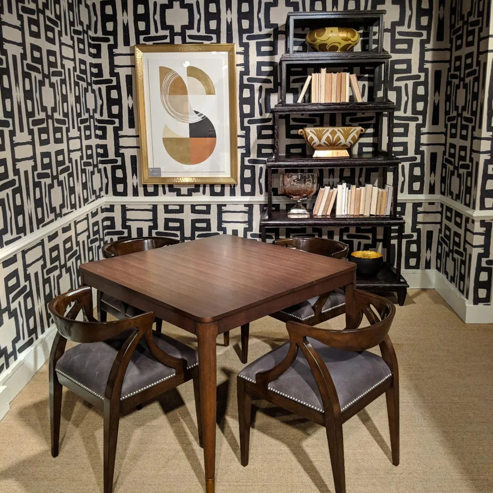 Jensen Rectangular Extendable Dining Table - Brown, Walnut