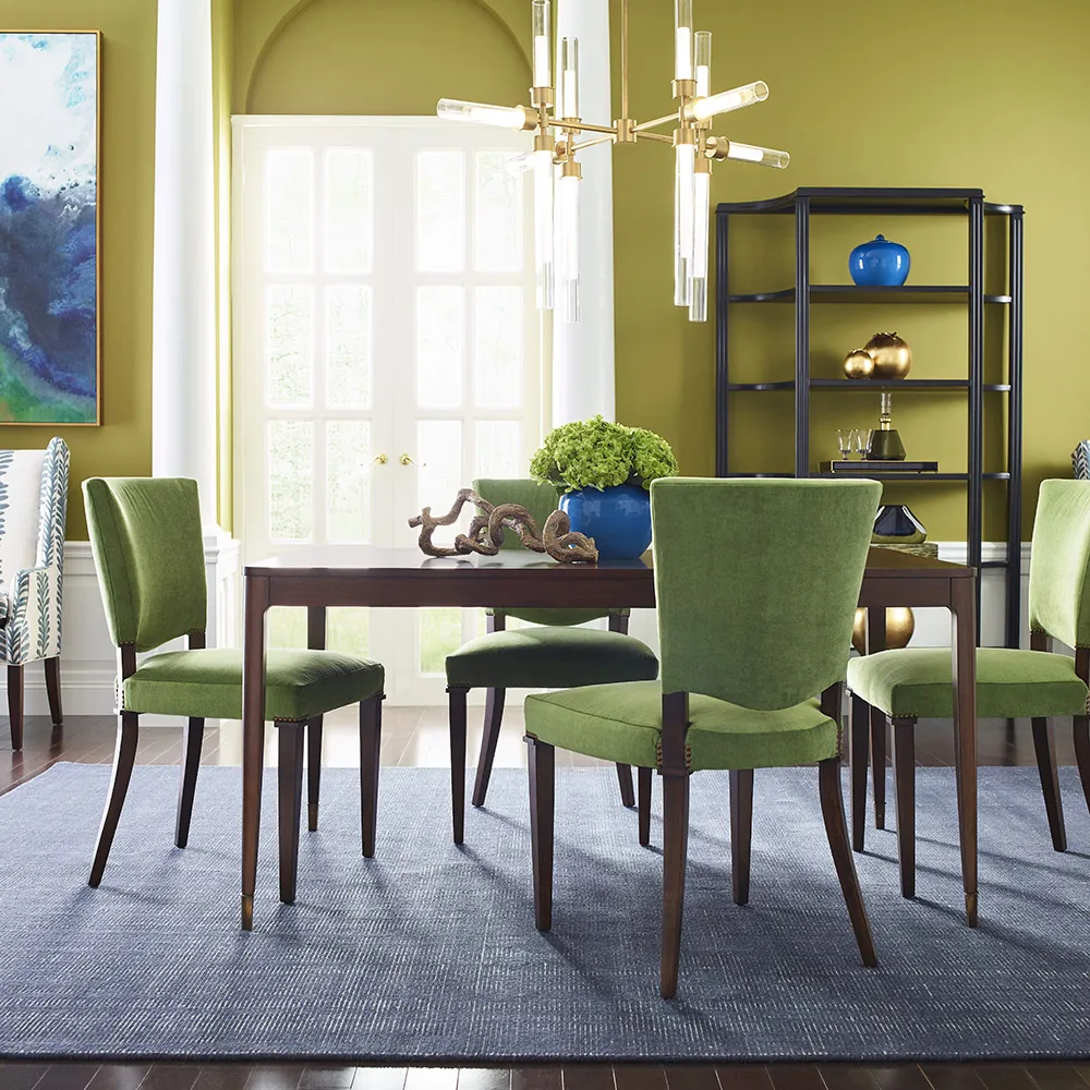 Jensen Rectangular Extendable Dining Table - Brown, Walnut