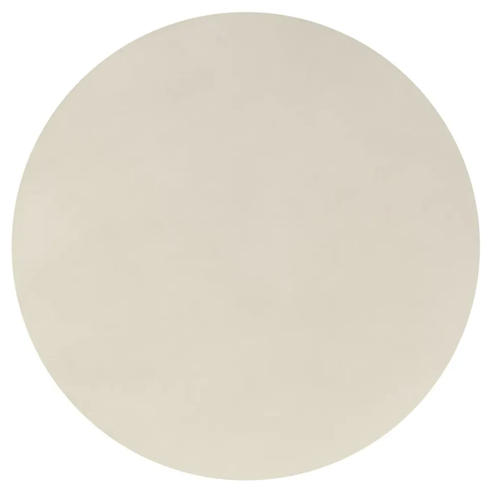 Jeremy Round Drum End Table - White, Concrete