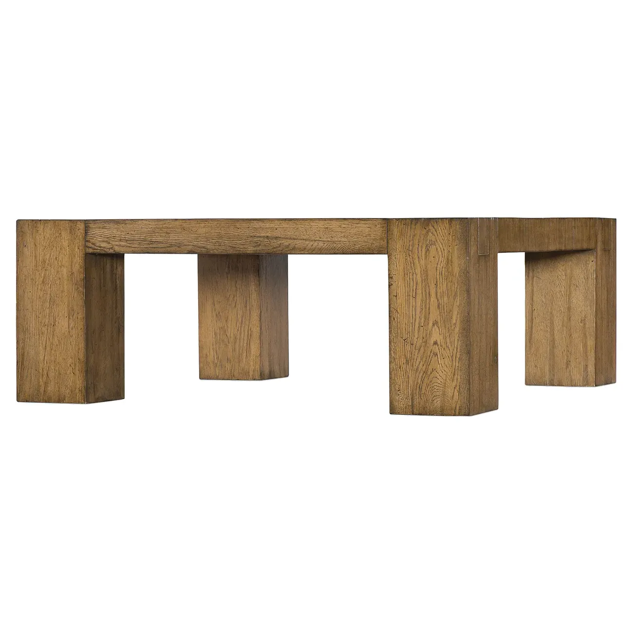 Jeremy Square Coffee Table - Brown, Wood