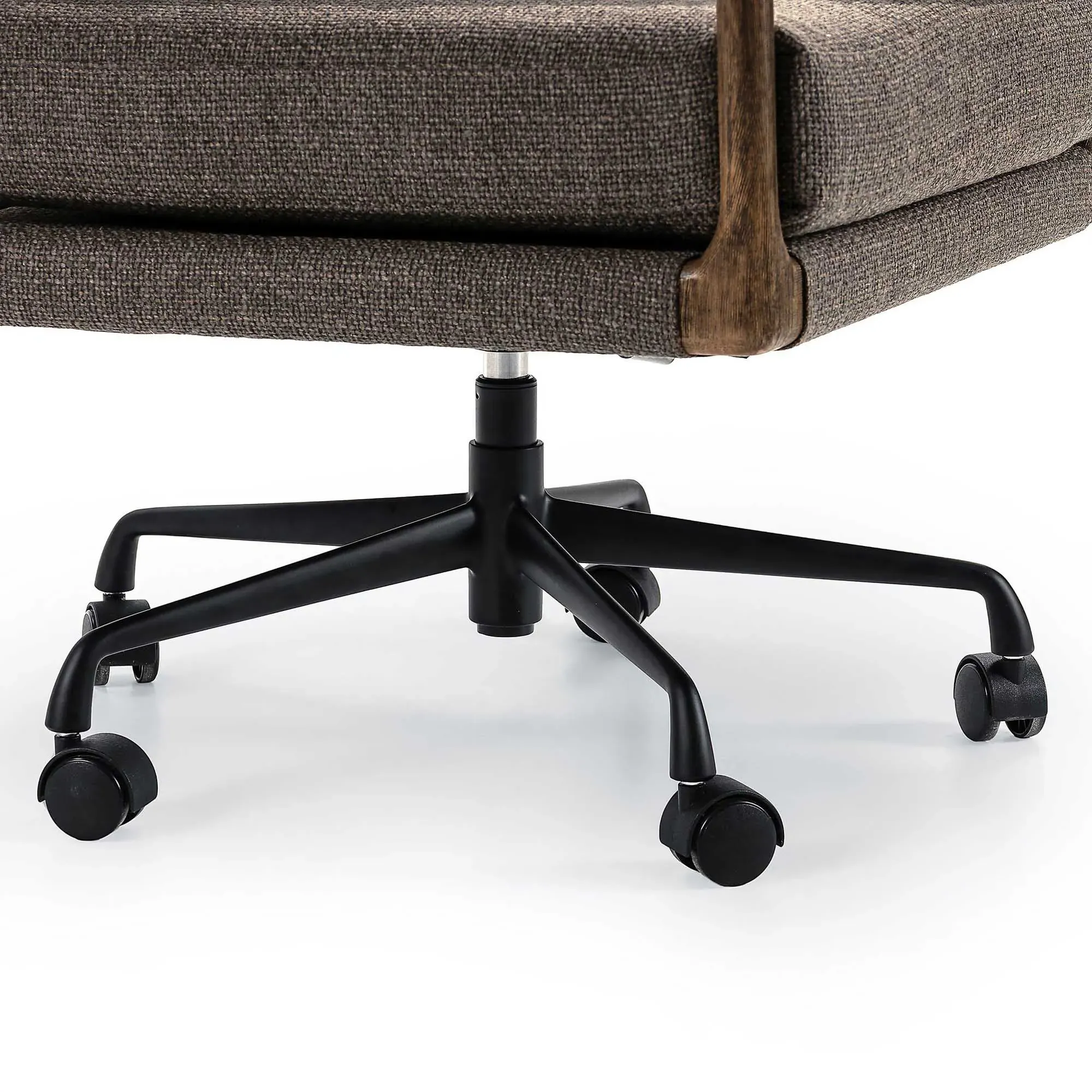 Jerry Rustic Lodge Office Chair - Brown, Aluminum