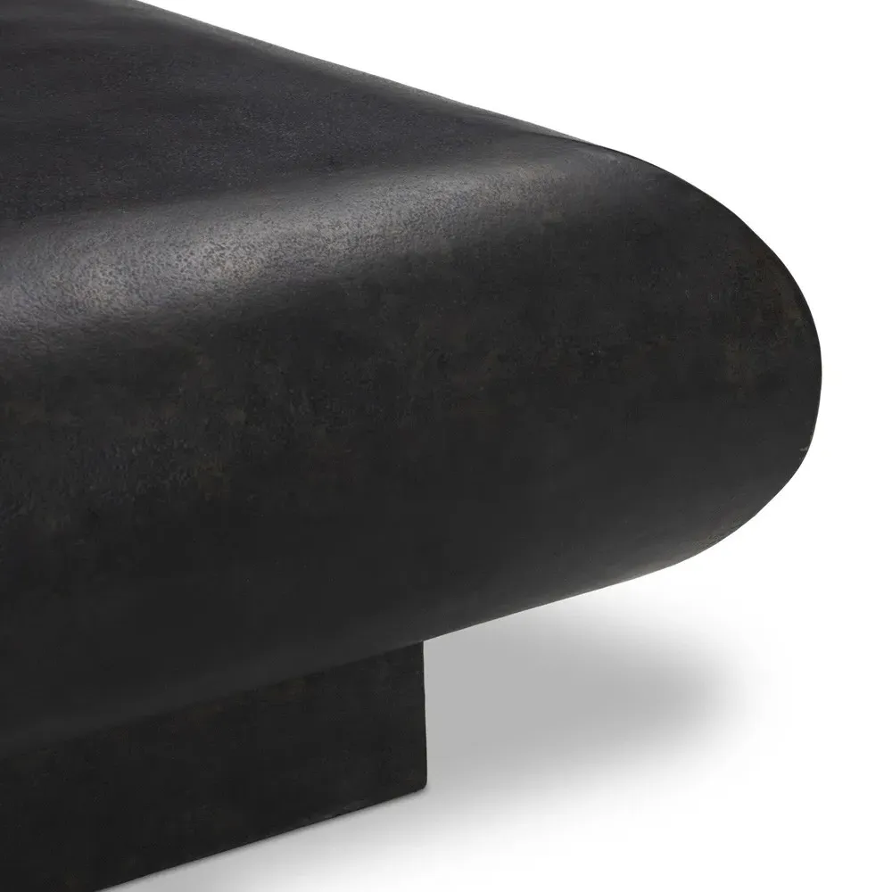 Jescha Rectangular Outdoor Coffee Table - Bronze, Aluminum