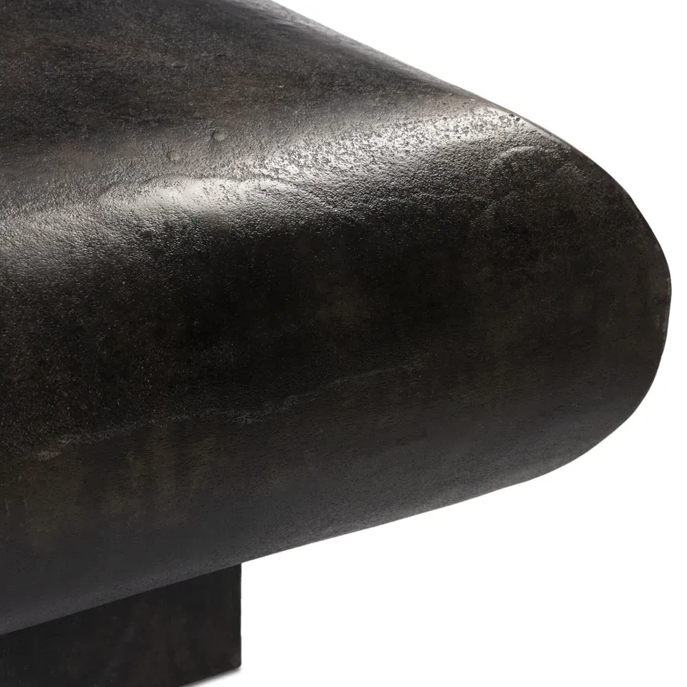 Jescha Square Outdoor Coffee Table - Distressed Bronze, Aluminum