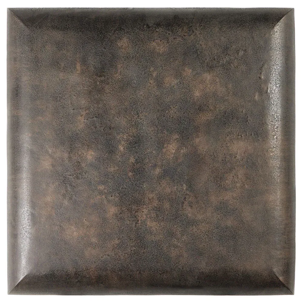 Jescha Square Outdoor Coffee Table - Distressed Bronze, Aluminum