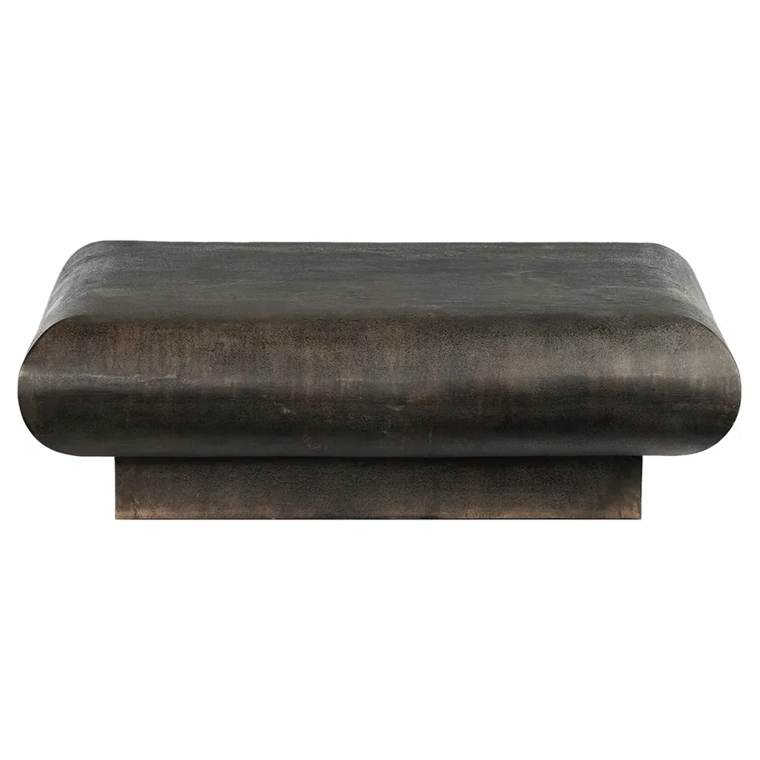 Jescha Square Outdoor Coffee Table - Distressed Bronze, Aluminum image