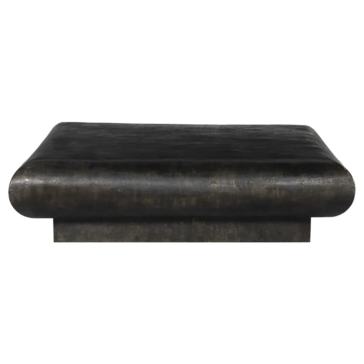 Jescha Square Outdoor Coffee Table - Distressed Bronze, Aluminum