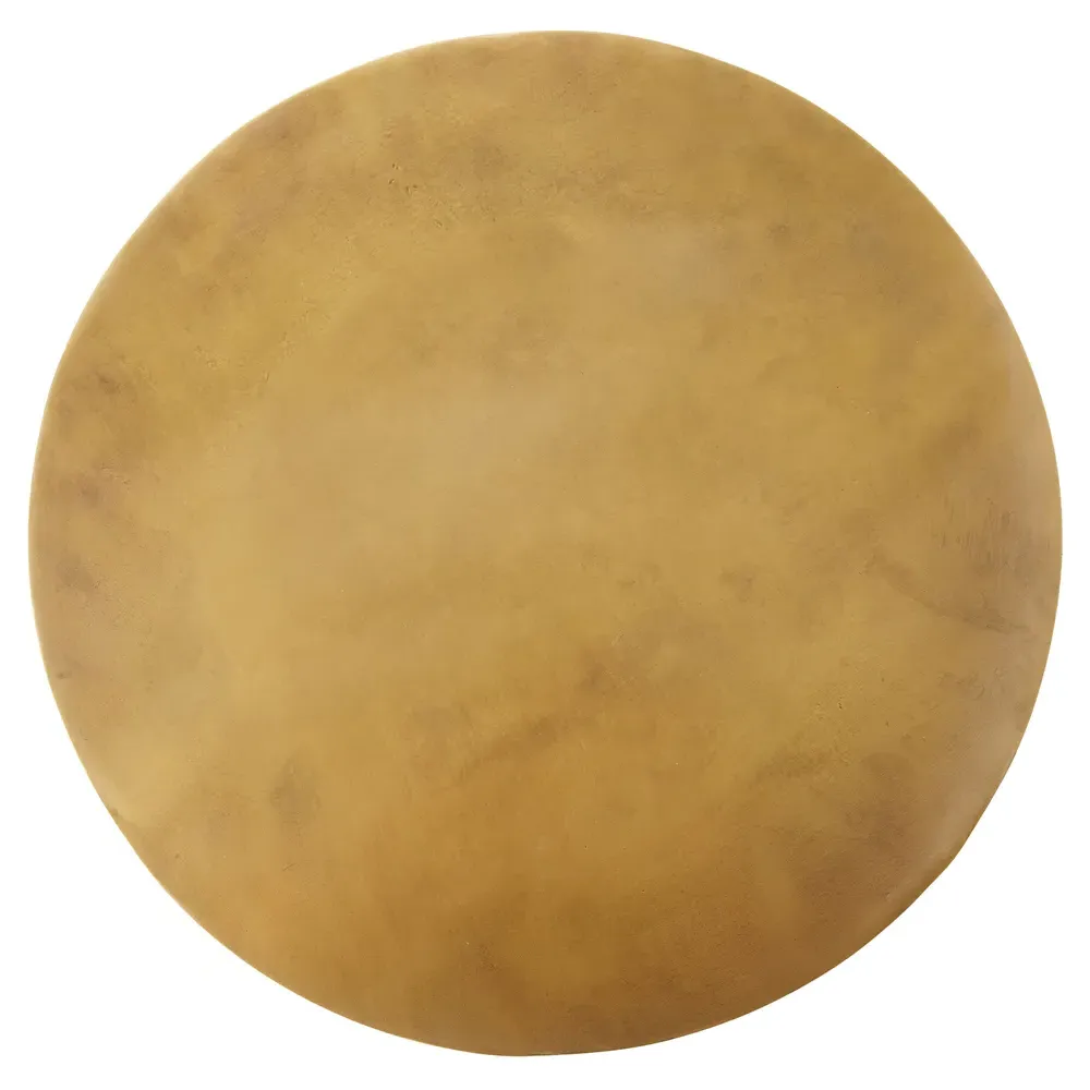 Jesse Hollywood Round Side Table - Gold, Glass