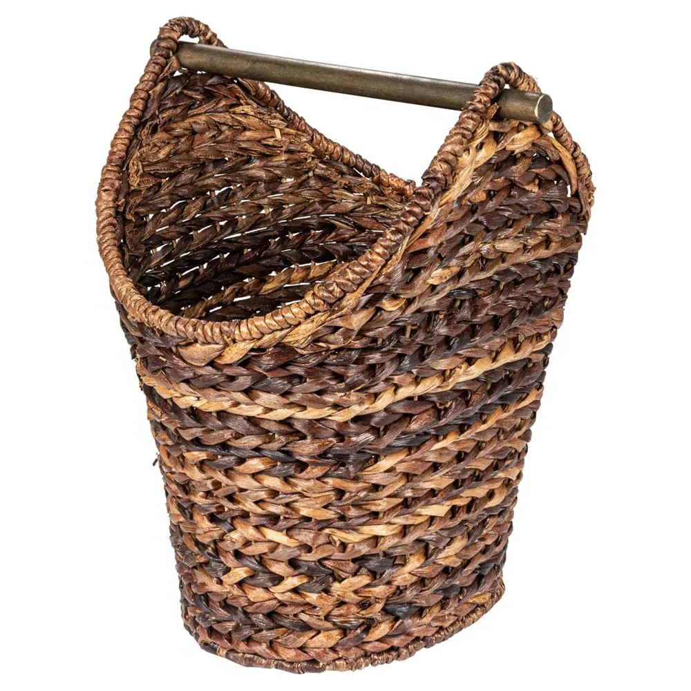 Jessie Braided Floor Basket - Brown, Bankuan
