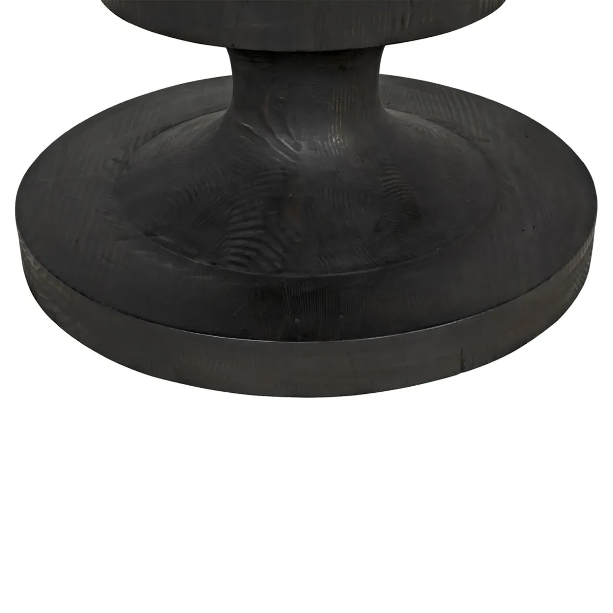 Jeva Round Dining Table - Black, Reclaimed Wood