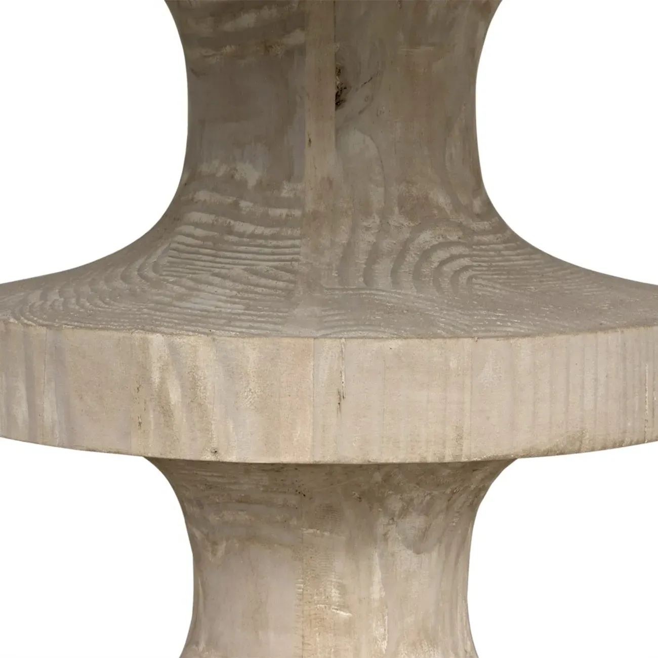 Jeva Round Dining Table - Grey, Reclaimed Wood
