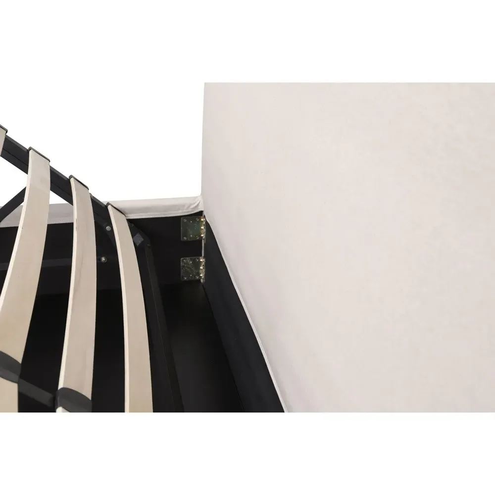 Jezreel King Size Storage Bed - Cream