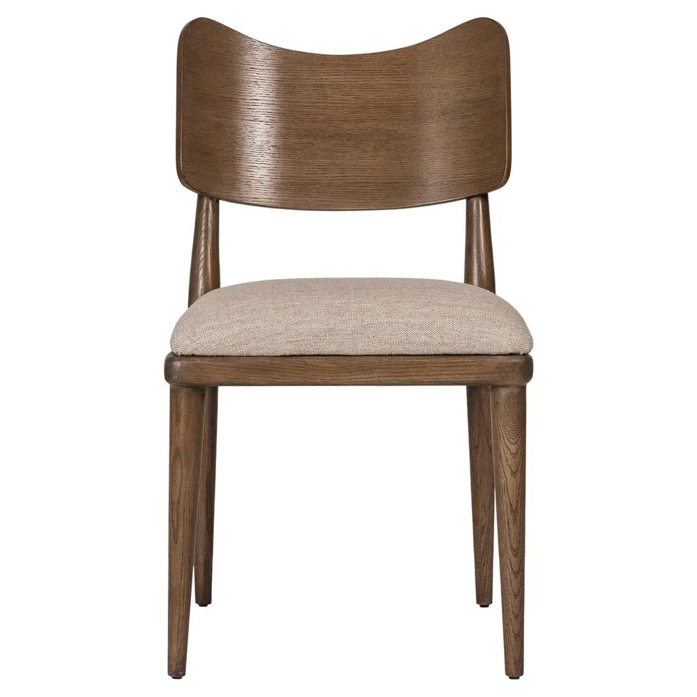 Jill Dining Chair - Beige, Oak