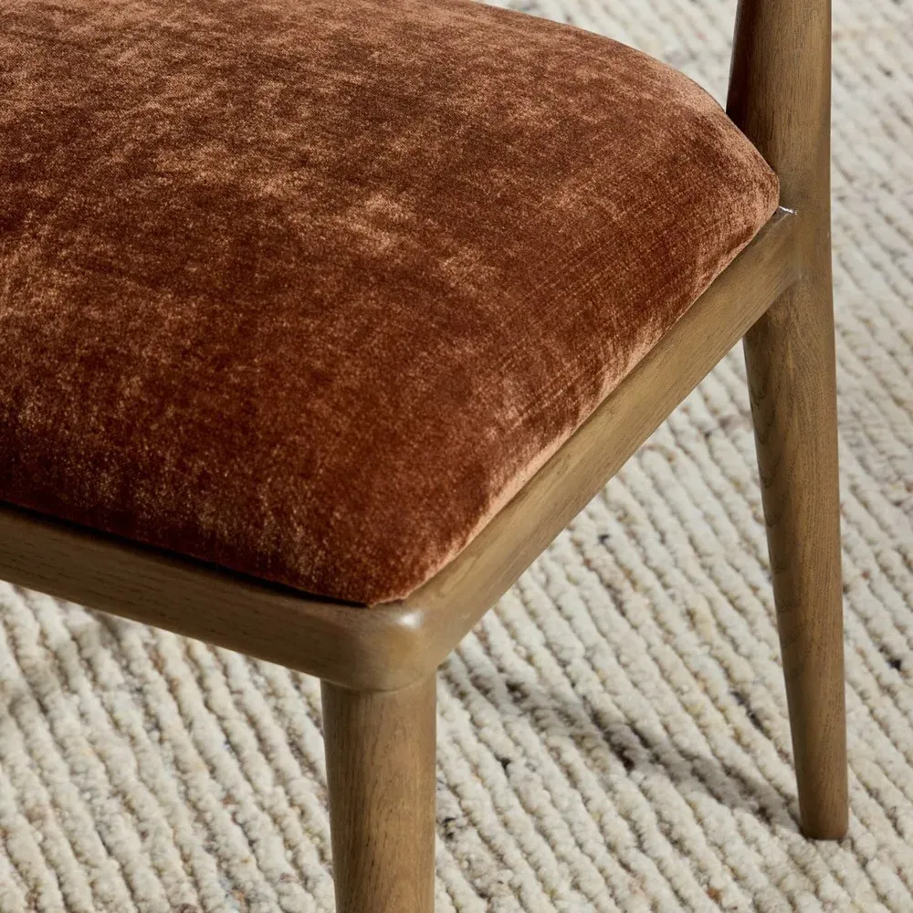 Jill Dining Chair - Brown, Oak