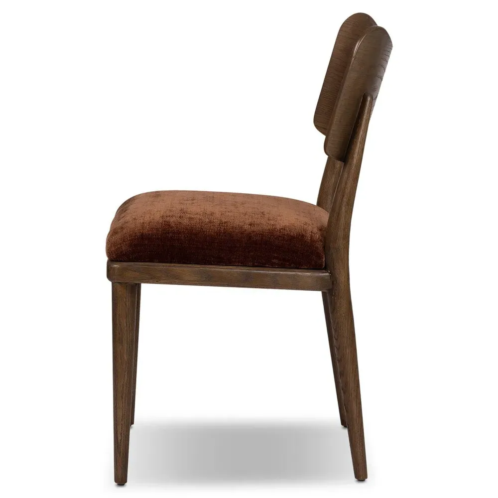 Jill Dining Chair - Brown, Oak