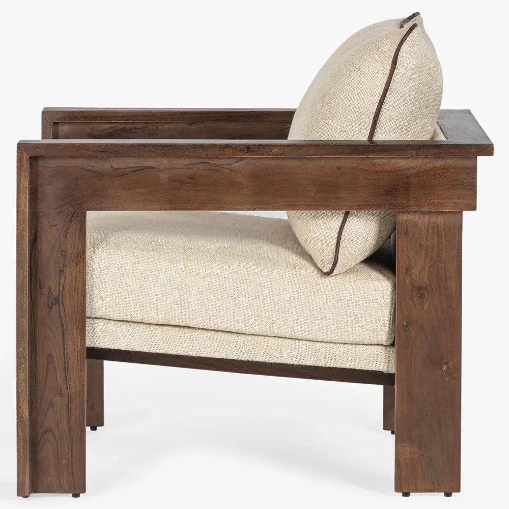 Jill Occasional Chair - Brown, Acacia Wood