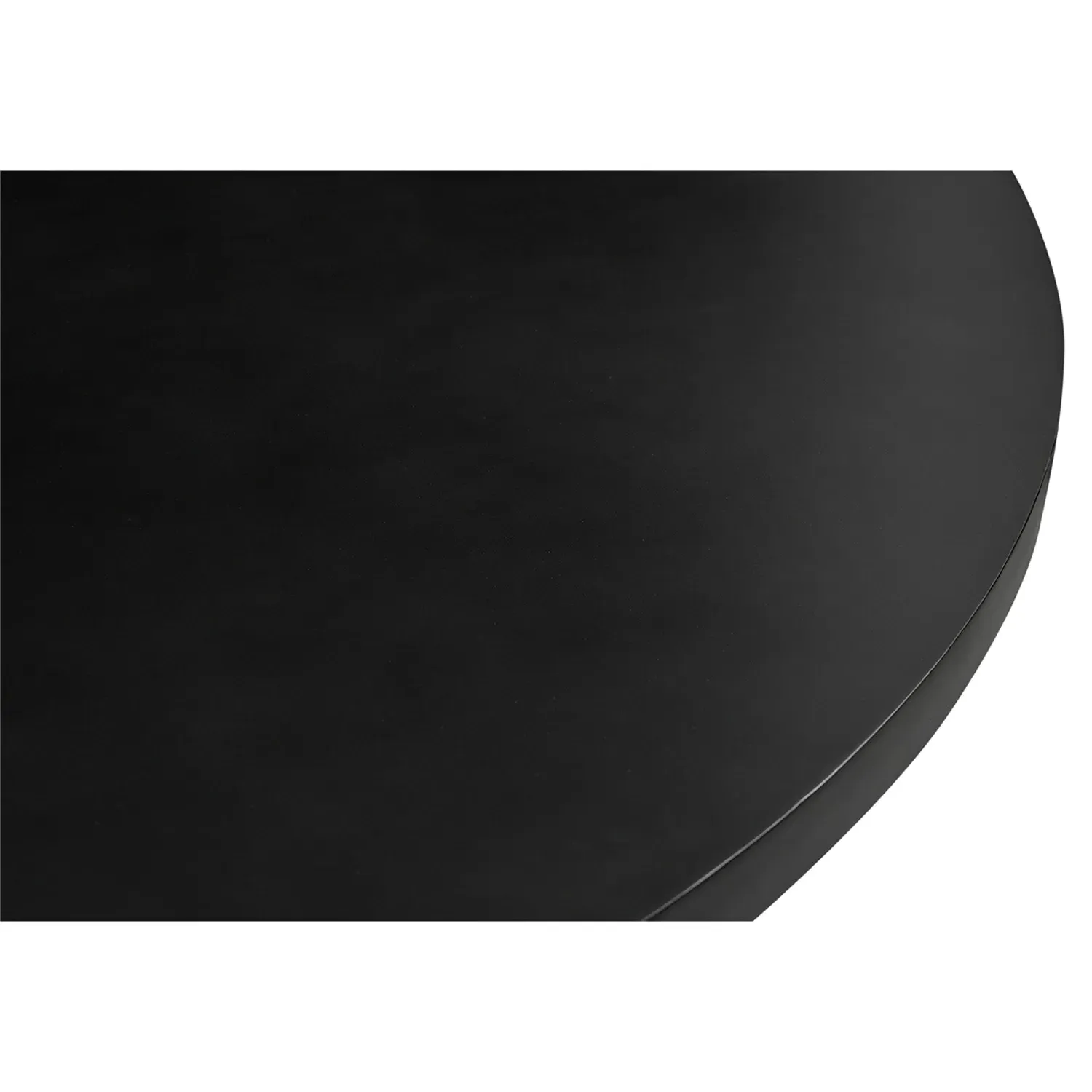 Jill Round Pedestal Dining Table - Black, Iron